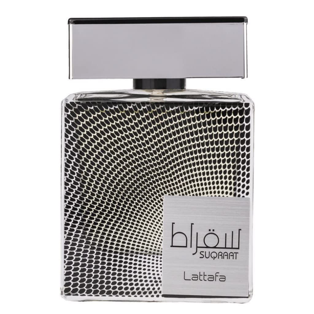 Lattafa Suqraat EDP bottle closeup for daily masculine fragrance.