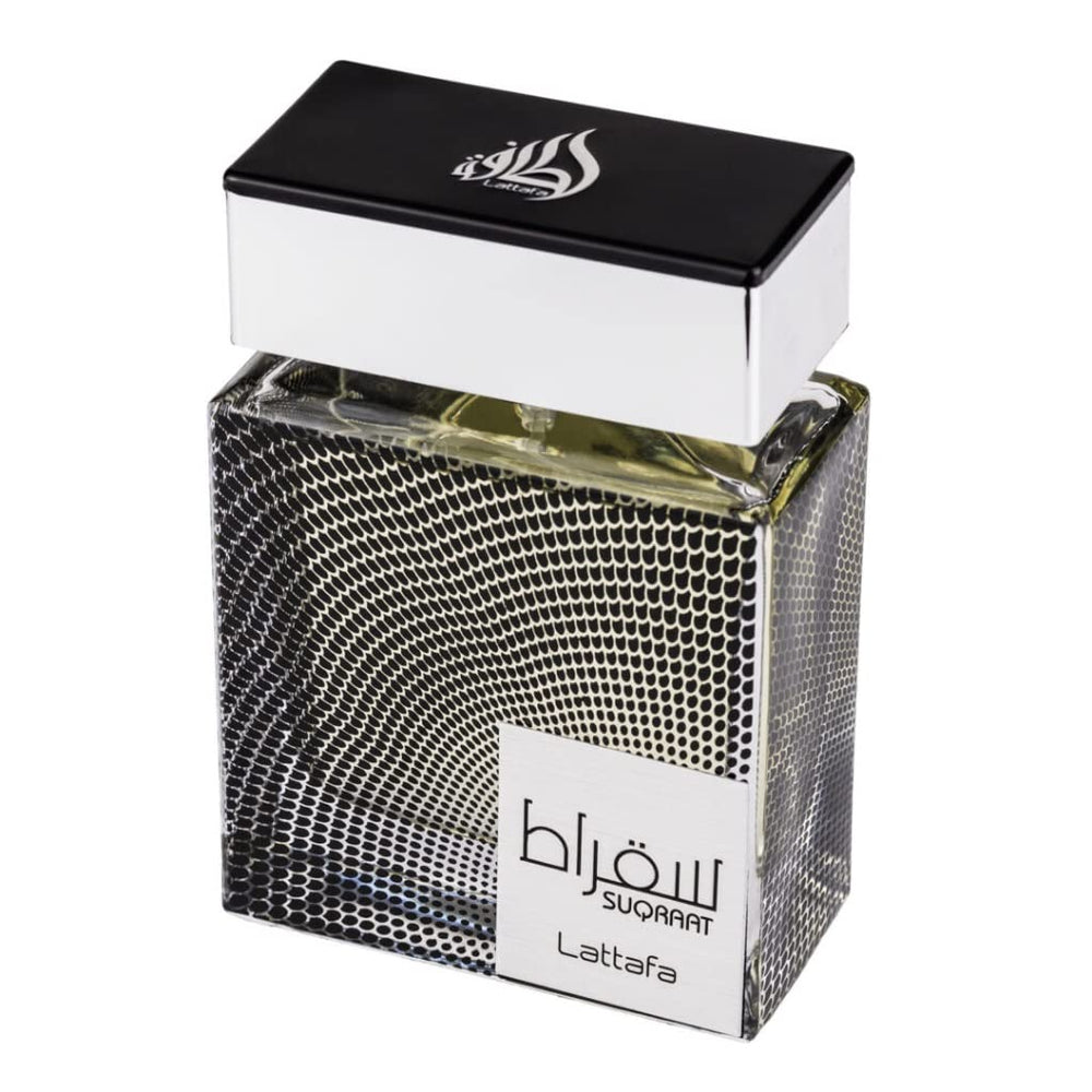 Lattafa Suqraat fragrance on skin dry-down reveals lasting warmth and sophistication.