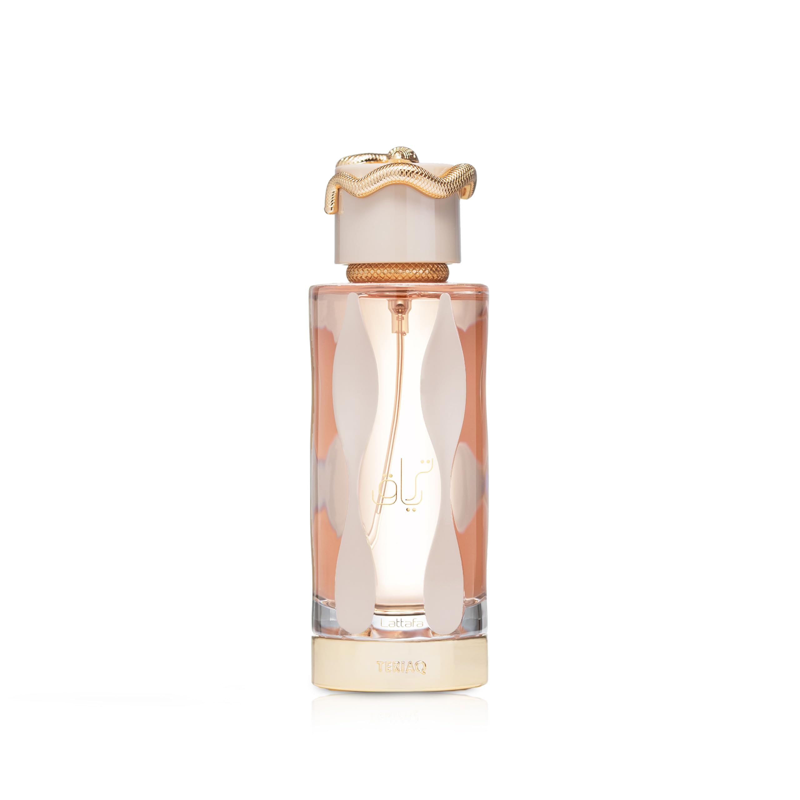 Lattafa Teriaq bottle front, ideal for everyday unisex wear.