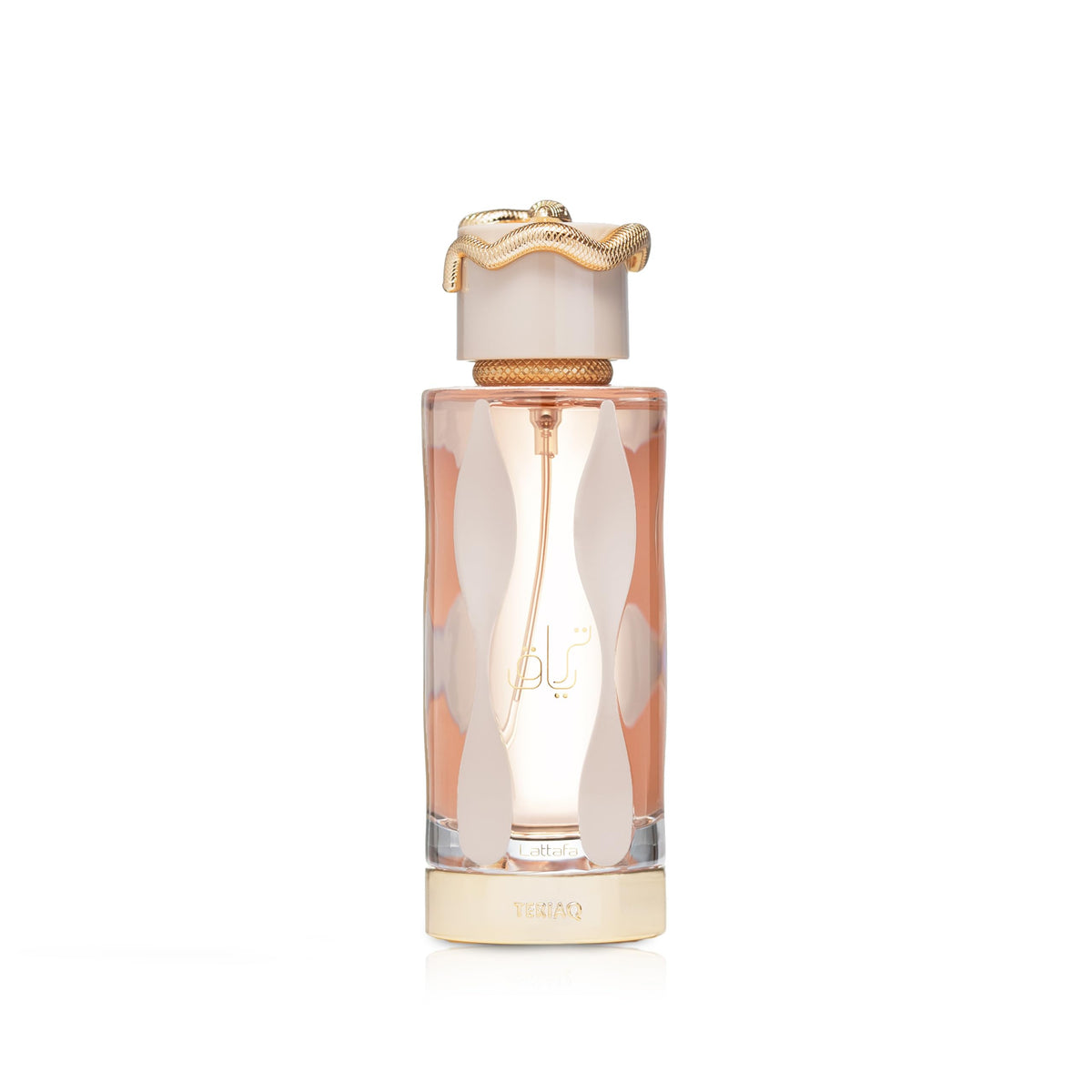 Lattafa Teriaq bottle front, ideal for everyday unisex wear.