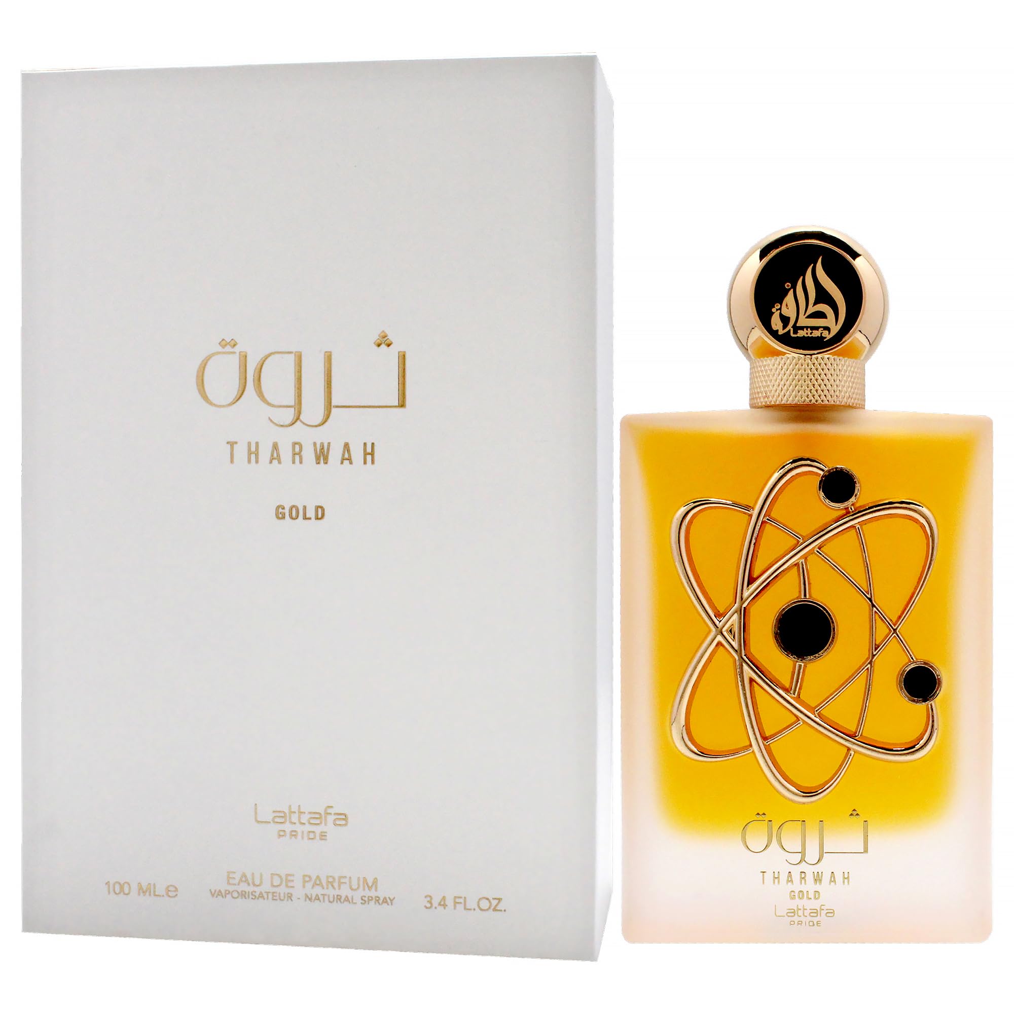 Lattafa Tharwah Gold elegant packaging designed for gifting.