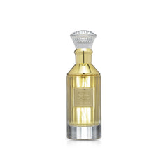 Lattafa Velvet Oud bottle front view highlighting warm amber scent for evenings