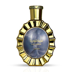 Lattafa Victoria bottle front view for refined day-to-night scent.