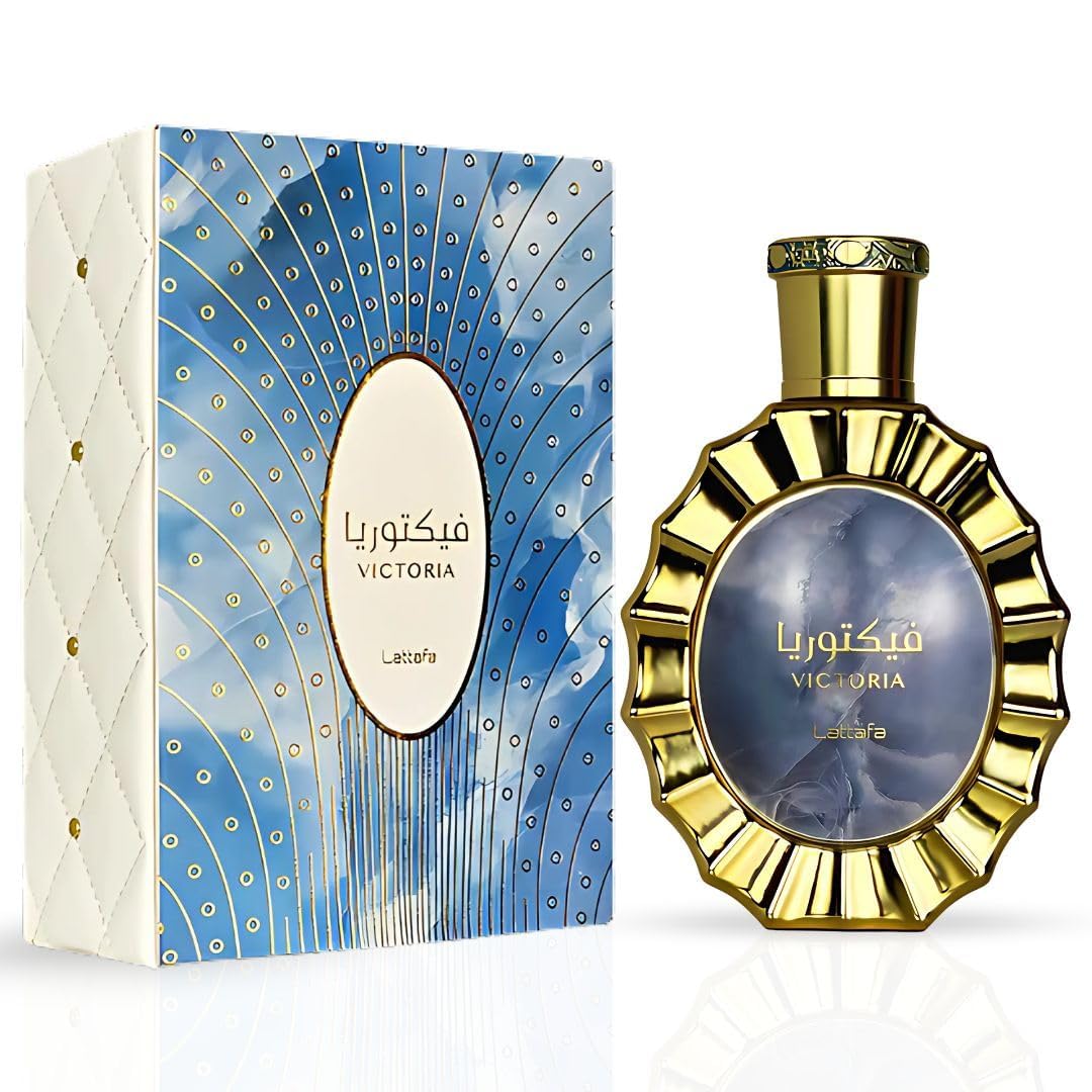 Lattafa Victoria heart notes Neroli for daytime elegance.