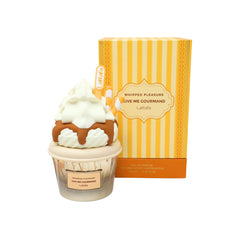 Lattafa Whipped Pleasure bottle closeup highlights a luxe gourmand scent for daily allure