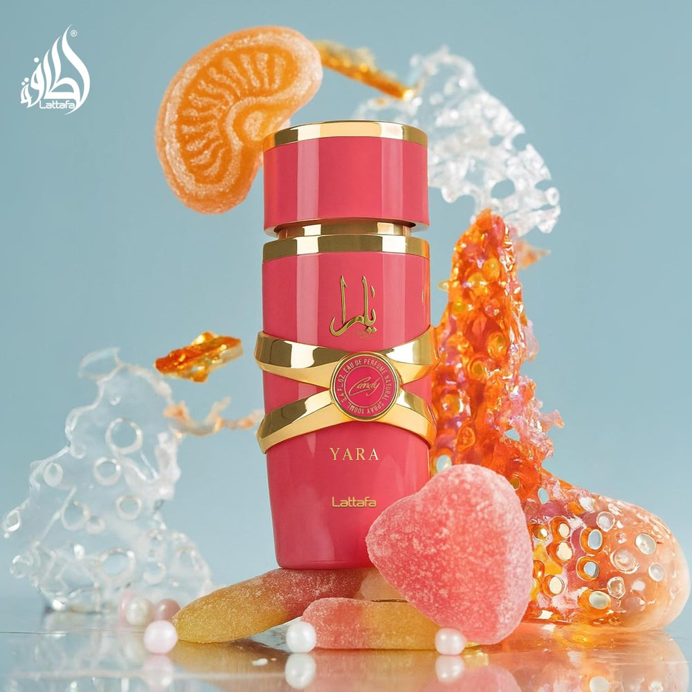 Lattafa Yara Candy heart notes gardenia bloom adds floral finesse.