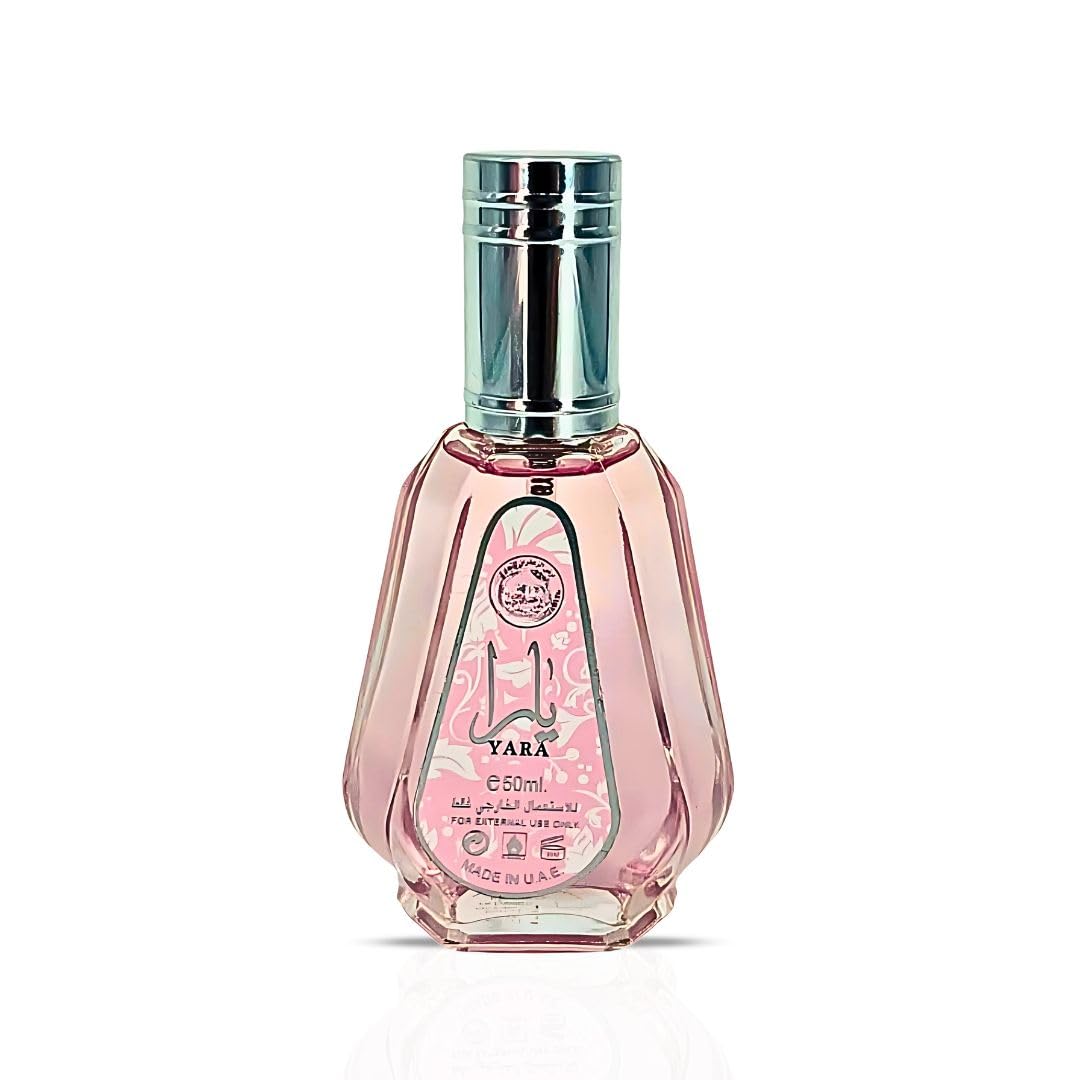 Lattafa Yara EDP closeup of cap detailing reveals refined craftsmanship and scent appeal