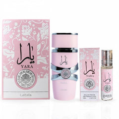 Lattafa Yara EDP spray bottle ready for daily wear and evening occasions.