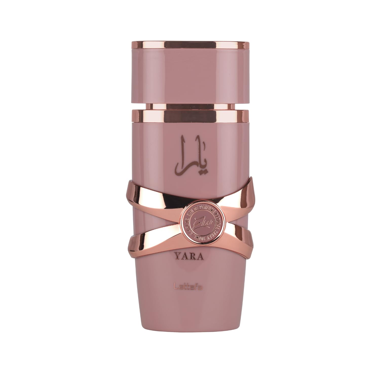 Lattafa Yara Elixir bottle front view highlighting bold gourmand scent.