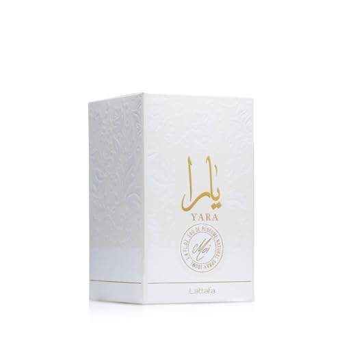 Lattafa Yara Moi packaging box showcases premium presentation.