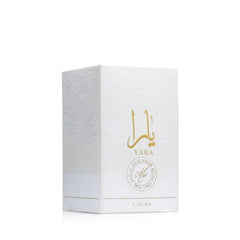 Lattafa Yara Moi packaging box showcases premium presentation.