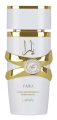 Lattafa Yara Moi top notes pear and pink pepper for vibrant evening wear