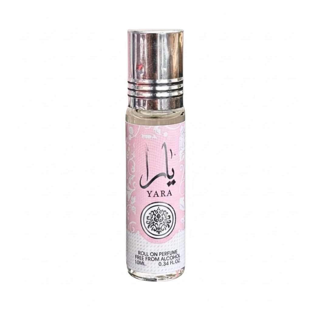 Lattafa Yara oil application close-up highlighting concentrated use.