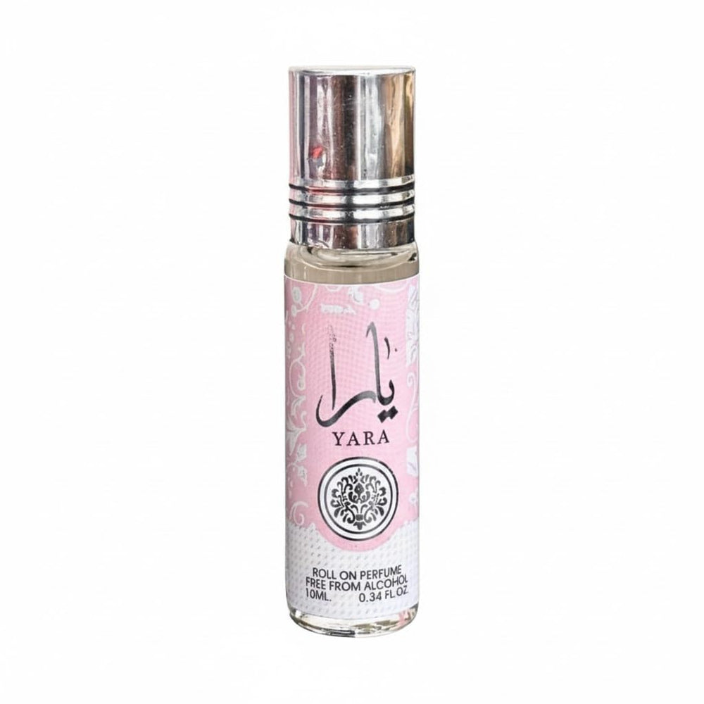 Lattafa Yara oil application close-up highlighting concentrated use.