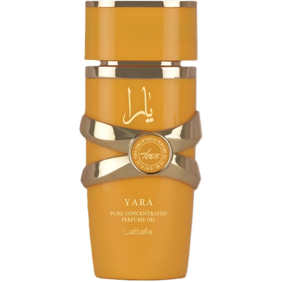 Lattafa Yara Tous bottle close-up shows long-lasting wear for daily fragrance.
