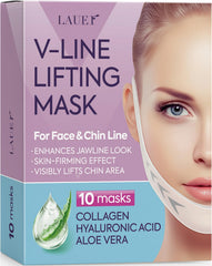 Lauer Cosmetic V-Shaped Mask packaging shows contouring kit for home use