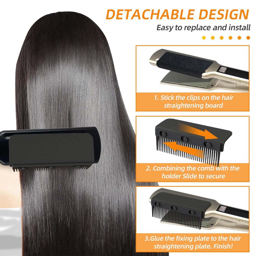 LaughYee heat-resistant attachment withstands up to 330F for durable straightening sessions.