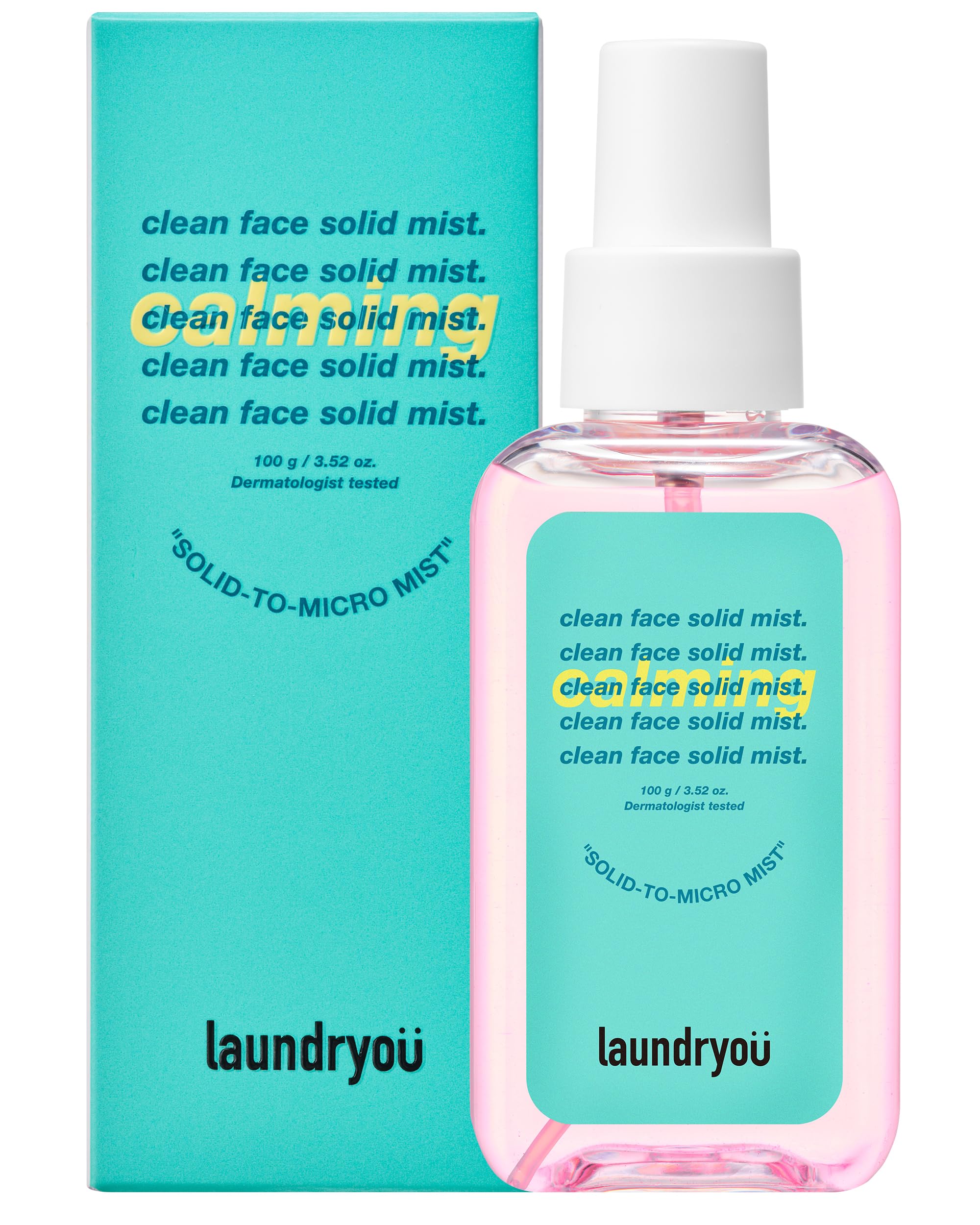 LAUNDRYOU Clean Face Solid Gel-To-Mist bottle-ready for instant hydration