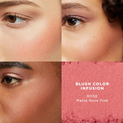 Laura Mercier Blush Color Infusion Rose brush stroke for seamless blending.
