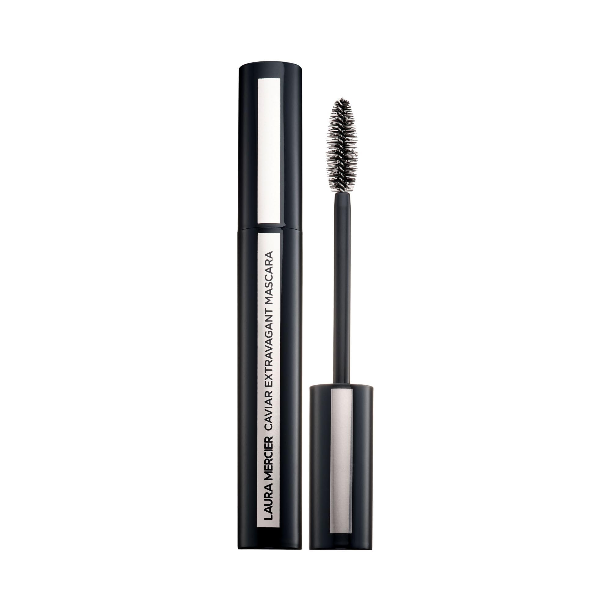 Laura Mercier Caviar Extravagant Mascara wand closeup showing precision for dramatic volume