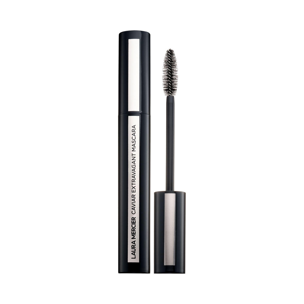 Laura Mercier Caviar Extravagant Mascara wand closeup showing precision for dramatic volume