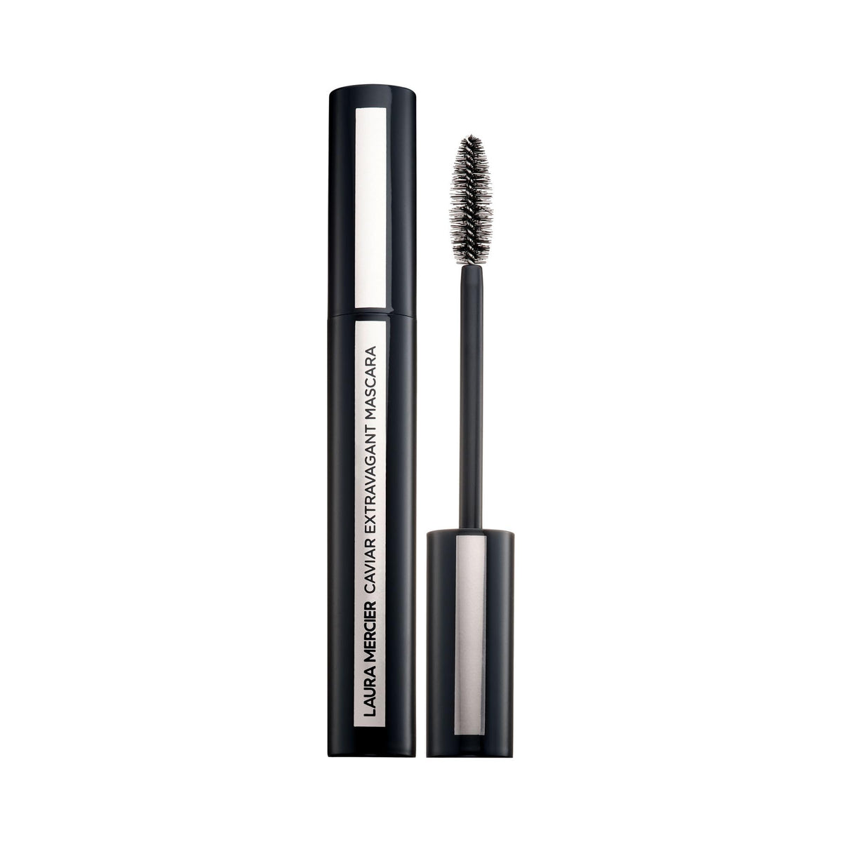 Laura Mercier Caviar Extravagant Mascara wand closeup showing precision for dramatic volume