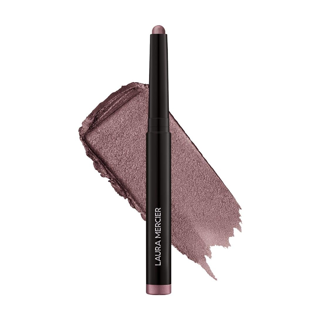 Laura Mercier Caviar Stick Amethyst Glow shows rich shimmer for long-lasting eyelid color