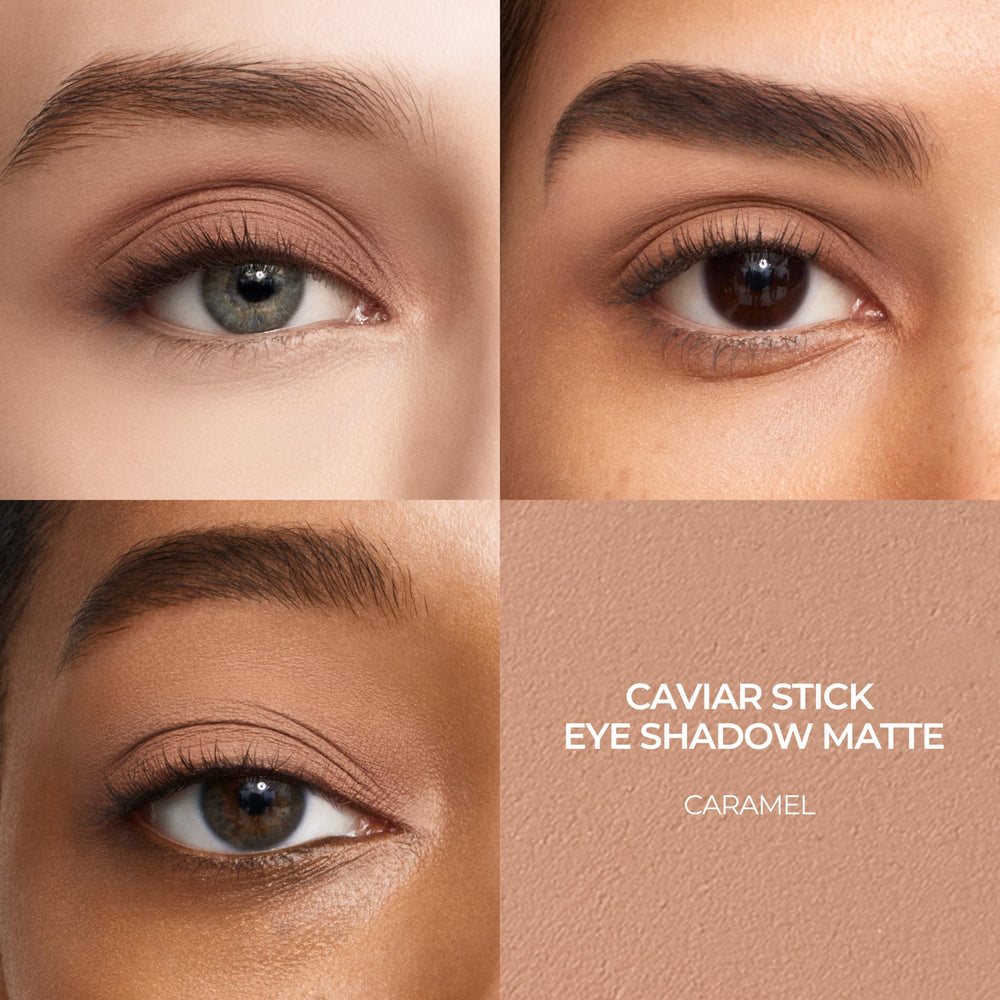 Laura Mercier Caviar Stick Caramel application demonstrates quick blend and easy swipe.