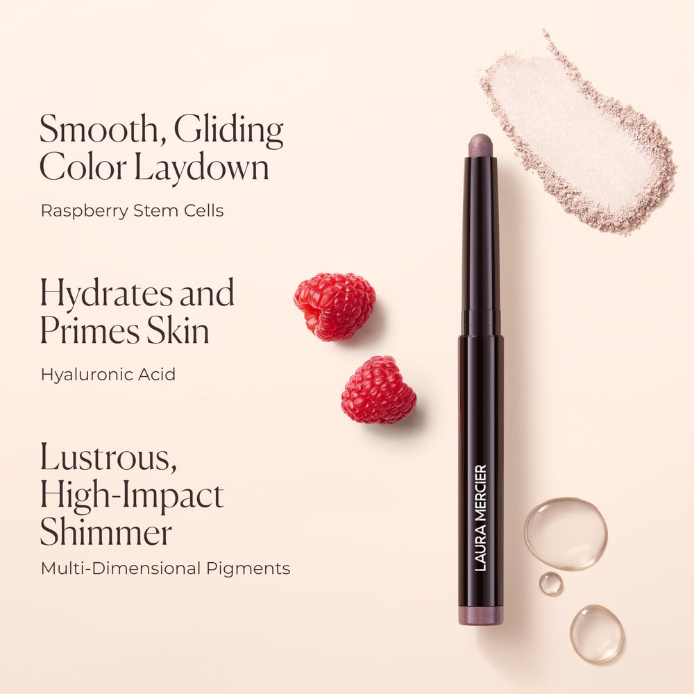 Laura Mercier Caviar Stick being blended shows versatile, pigment-rich color for quick looks.