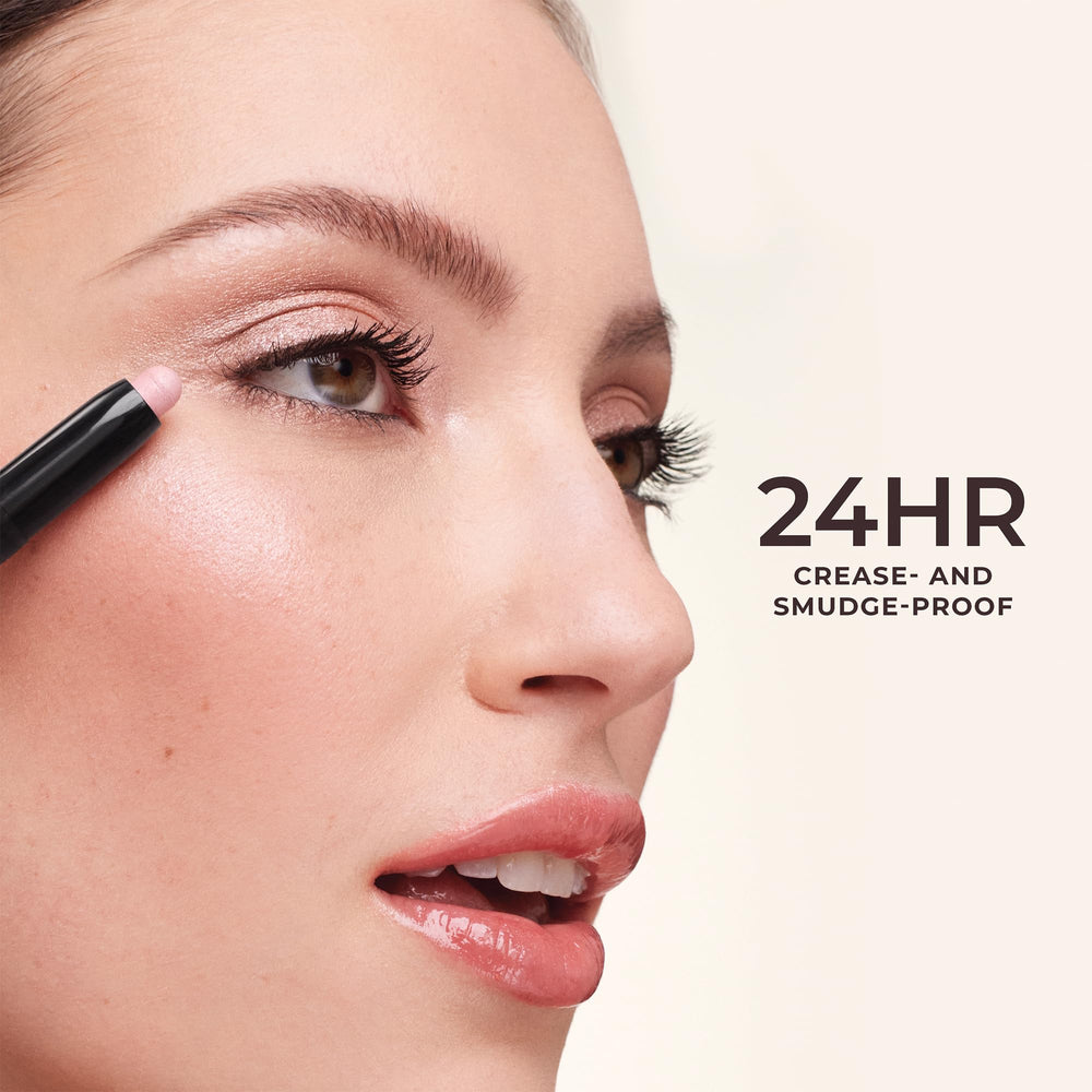 Laura Mercier Caviar Stick Mini Waterproof finish endures moisture and movement.