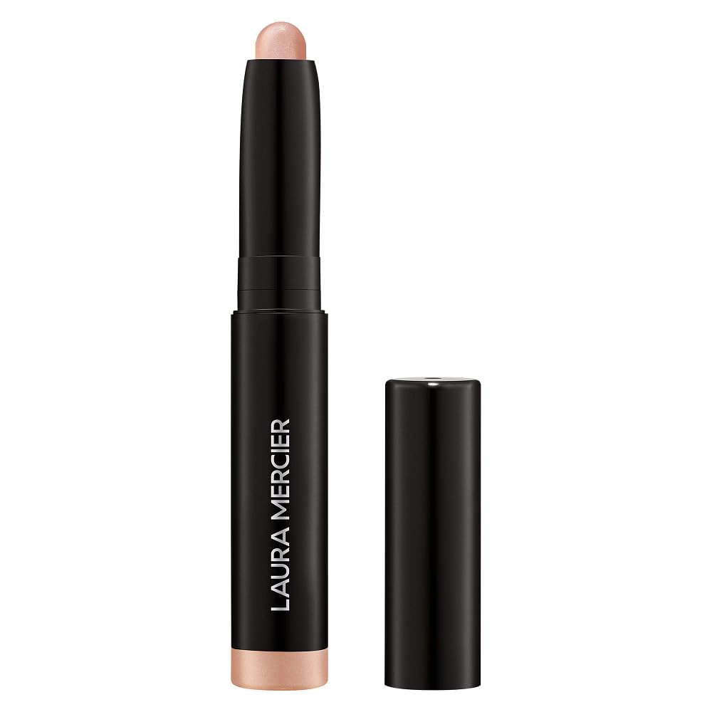 Laura Mercier Caviar Stick Rosegold swatch shows rich color and long wear potential.