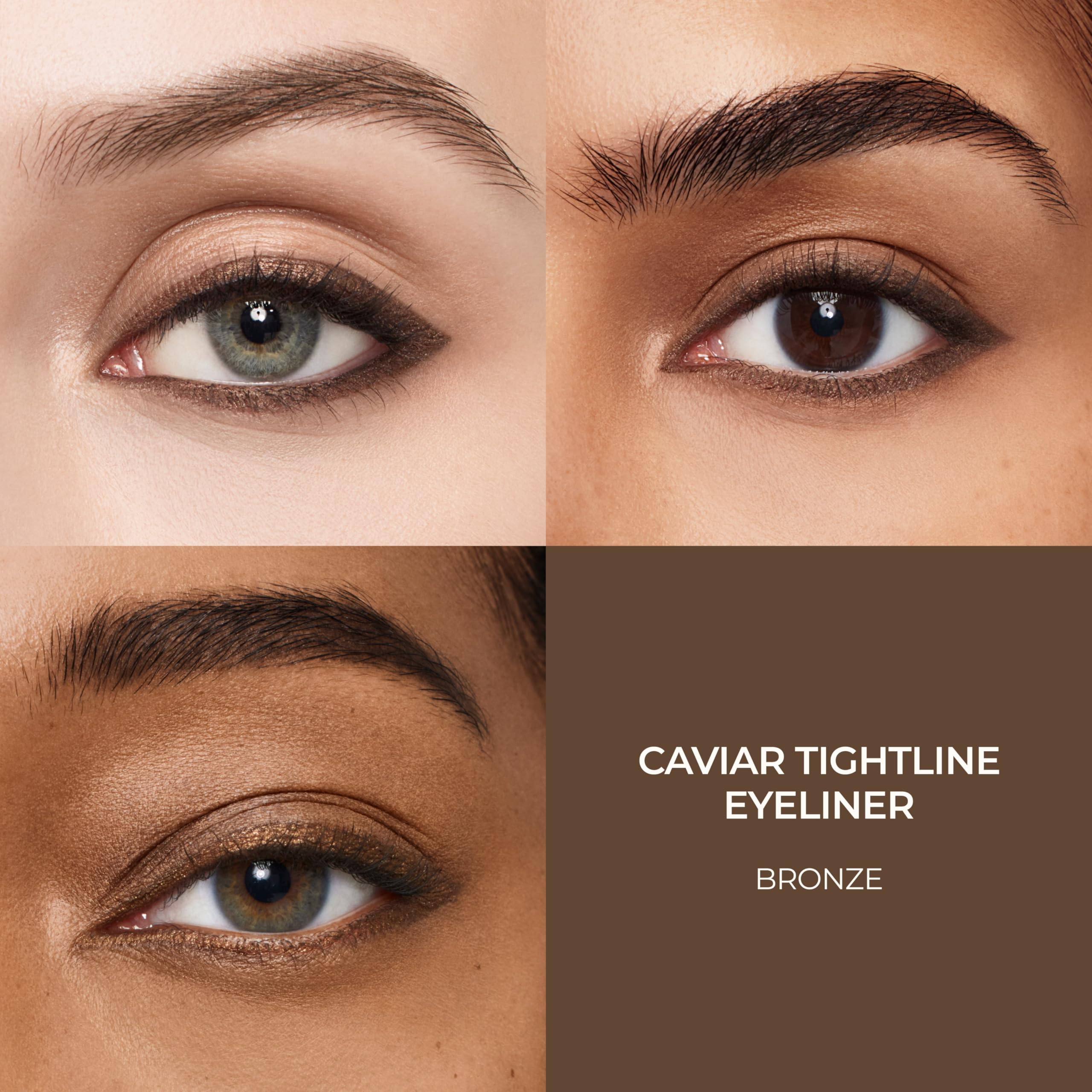 Laura Mercier Caviar Tightline Bronze on lash line for definition