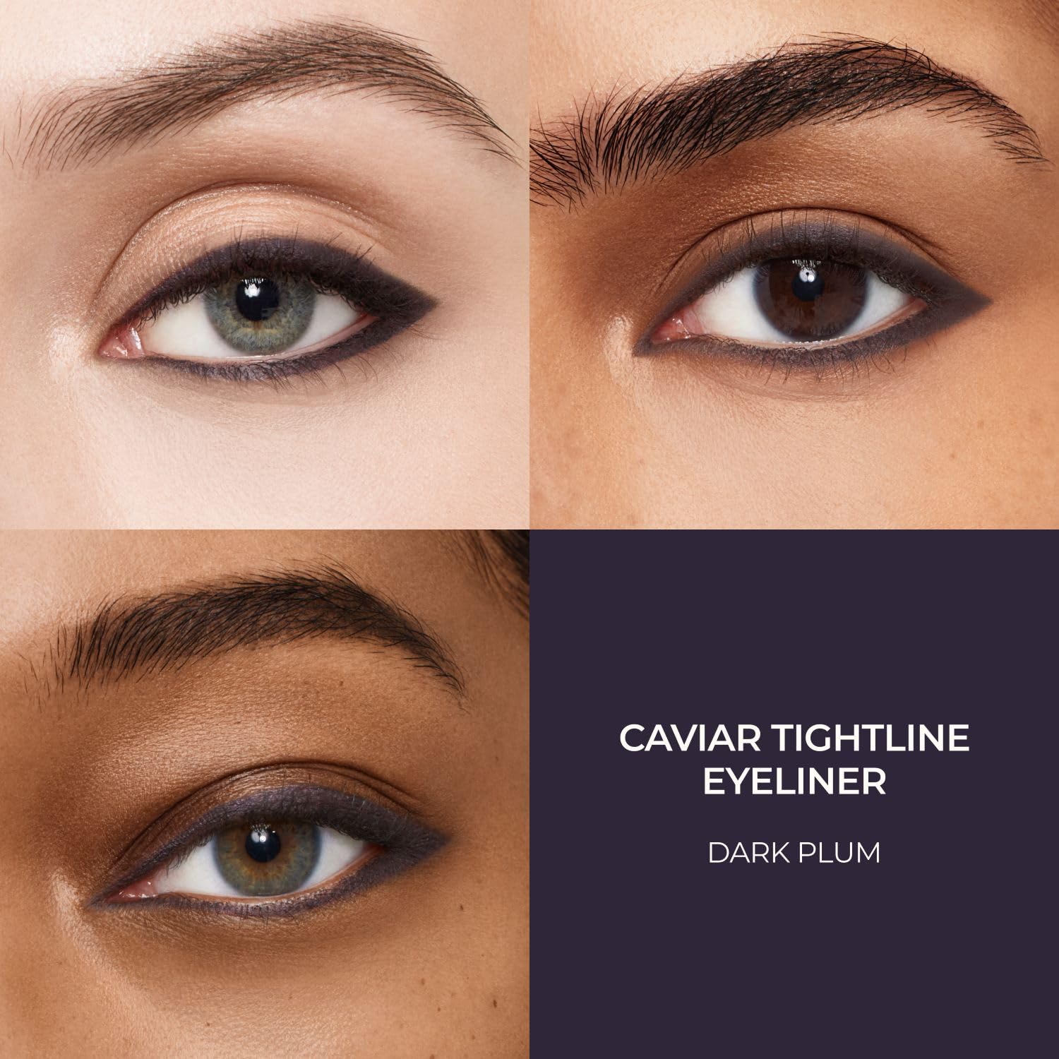 Laura Mercier Caviar Tightline Eyeliner applied on tightline for subtle crease-proof definition.
