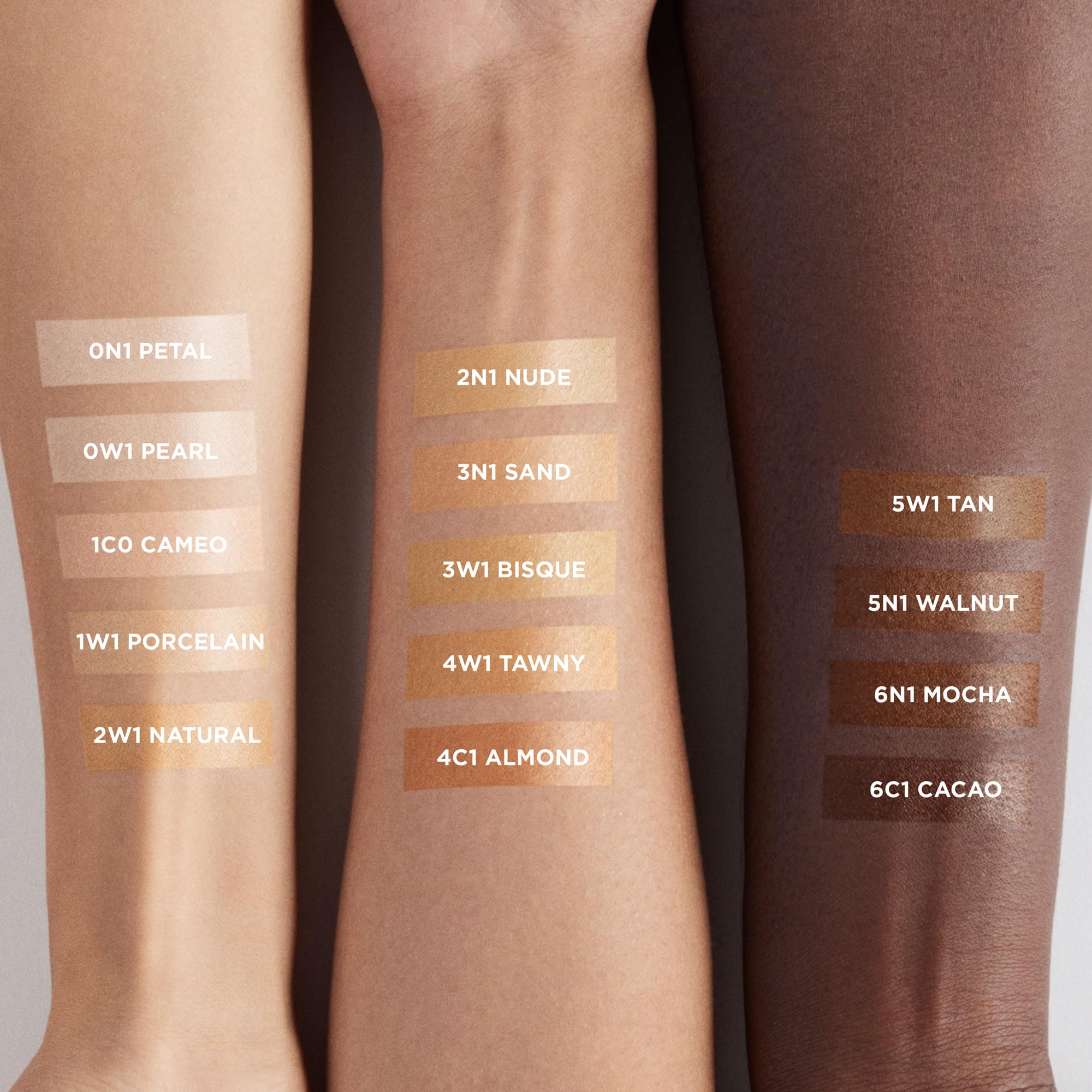 Laura Mercier Light Revealer pearl blend close-up highlights skin luminosity and texture.