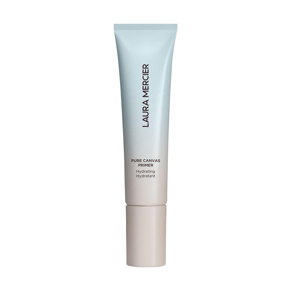 Laura Mercier Pure Canvas Primer bottle with hydrating formula for long-lasting makeup.