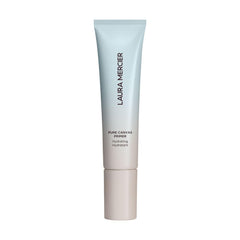 Laura Mercier Pure Canvas Primer bottle with hydrating formula for long-lasting makeup.