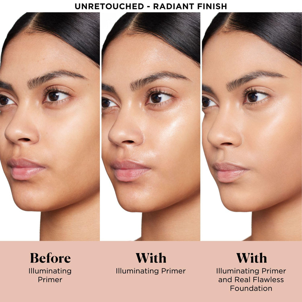 Laura Mercier Pure Canvas Primer swirl highlights luminous texture for smooth makeup.