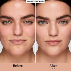 Laura Mercier Real Flawless 2C2 swatch on skin showing cool-light shade