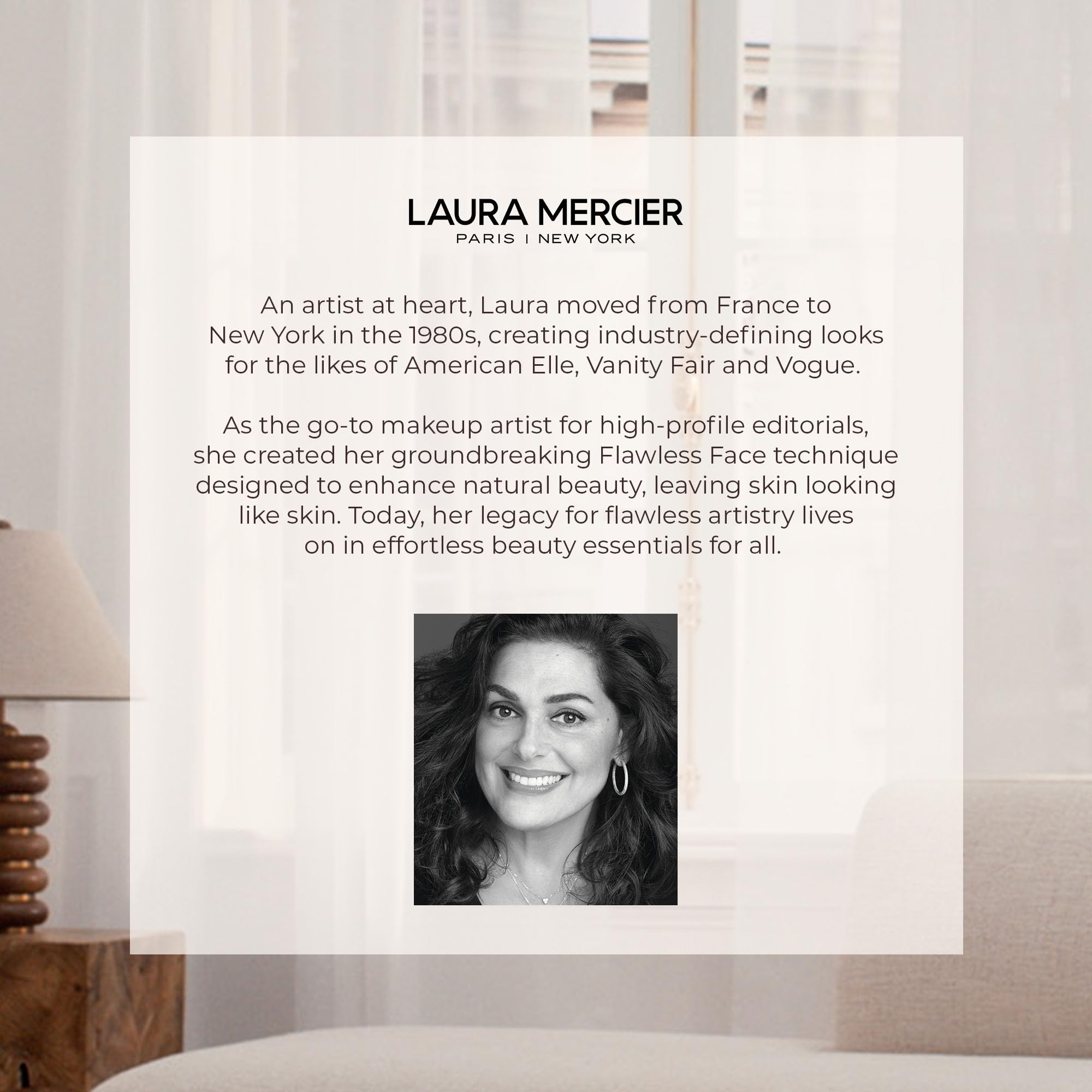 Laura Mercier Real Flawless Foundation Brush packaging and travel-friendly design.