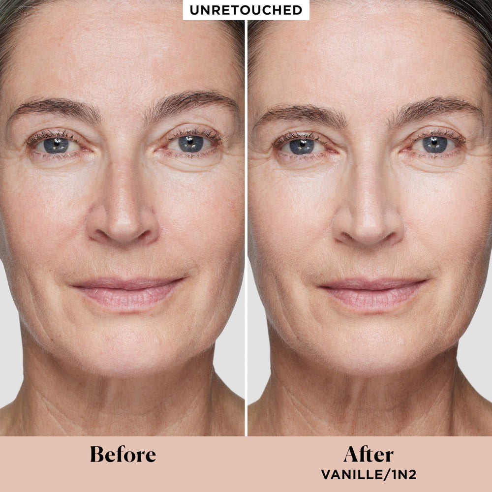 Laura Mercier Real Flawless liquid texture demonstrates light, hydrating feel on skin.