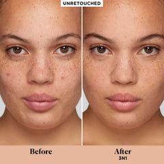 Laura Mercier Real Flawless Serum Concealer swatch demonstrates buildable coverage on skin.