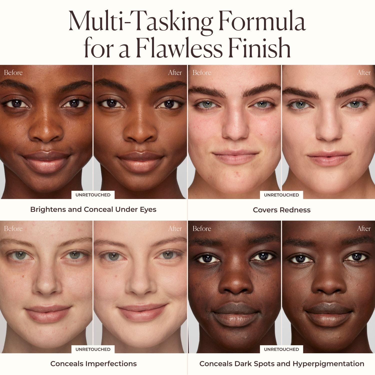 Laura Mercier Real Flawless Serum Concealer long-wear formula shown in action.
