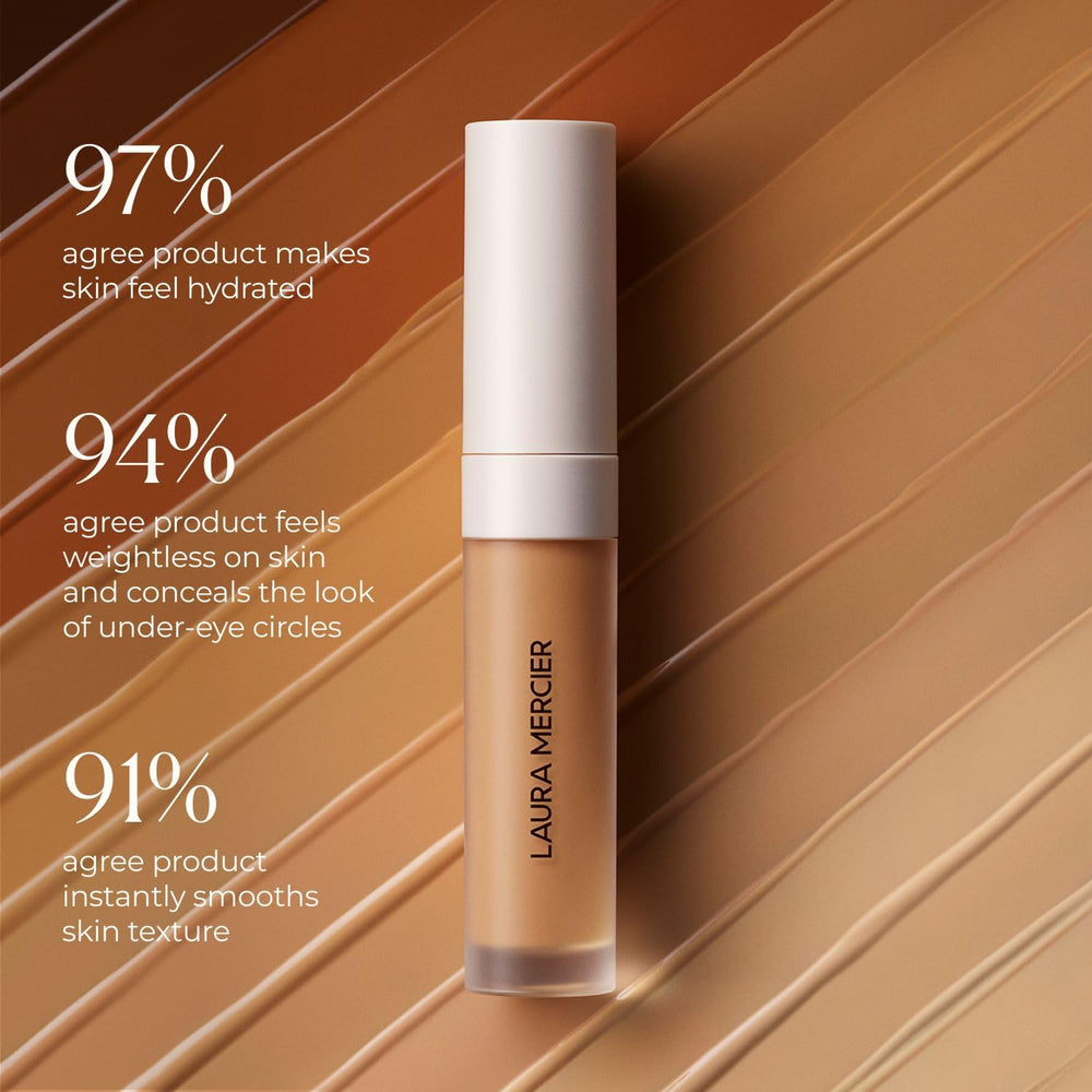 Laura Mercier Real Flawless Serum Concealer wand-tip application for precise coverage.