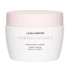 Laura Mercier Serum Body Cream pump bottle delivers silky texture and long-lasting hydration.