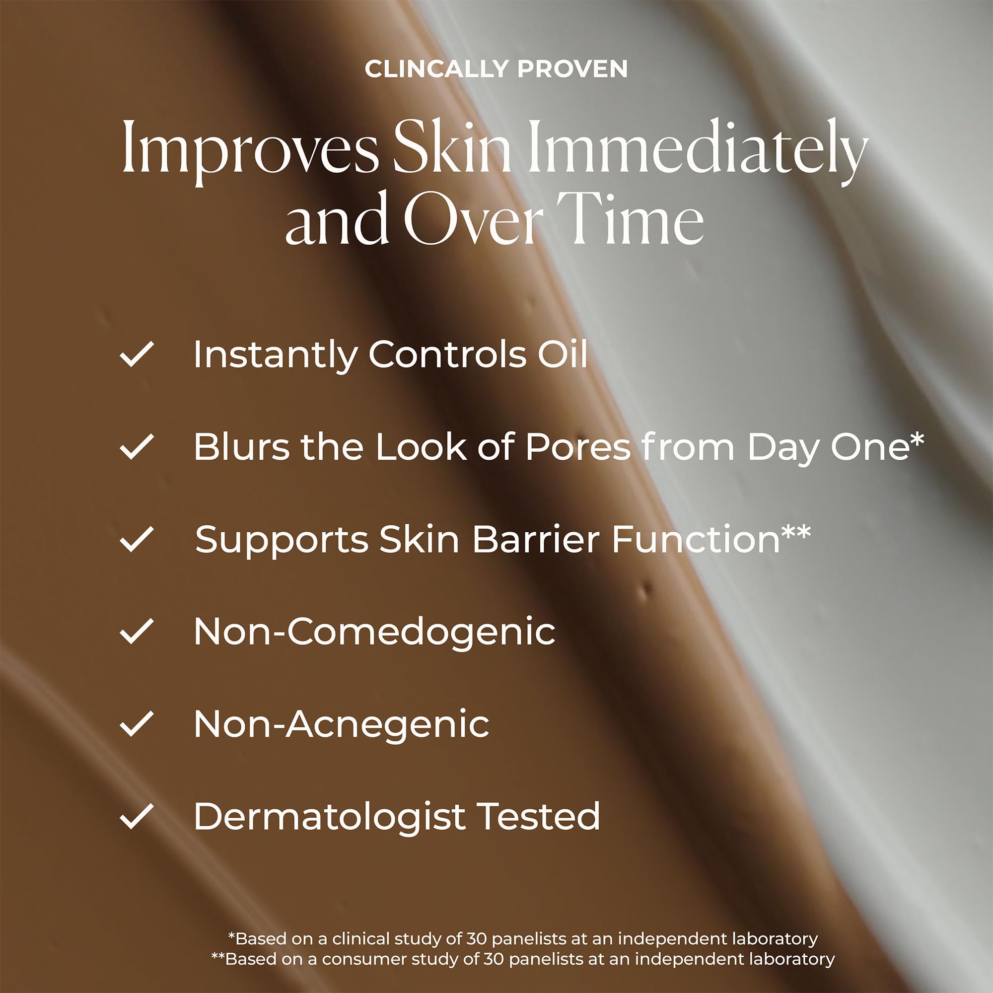 Laura Mercier application on cheek shows buildable coverage