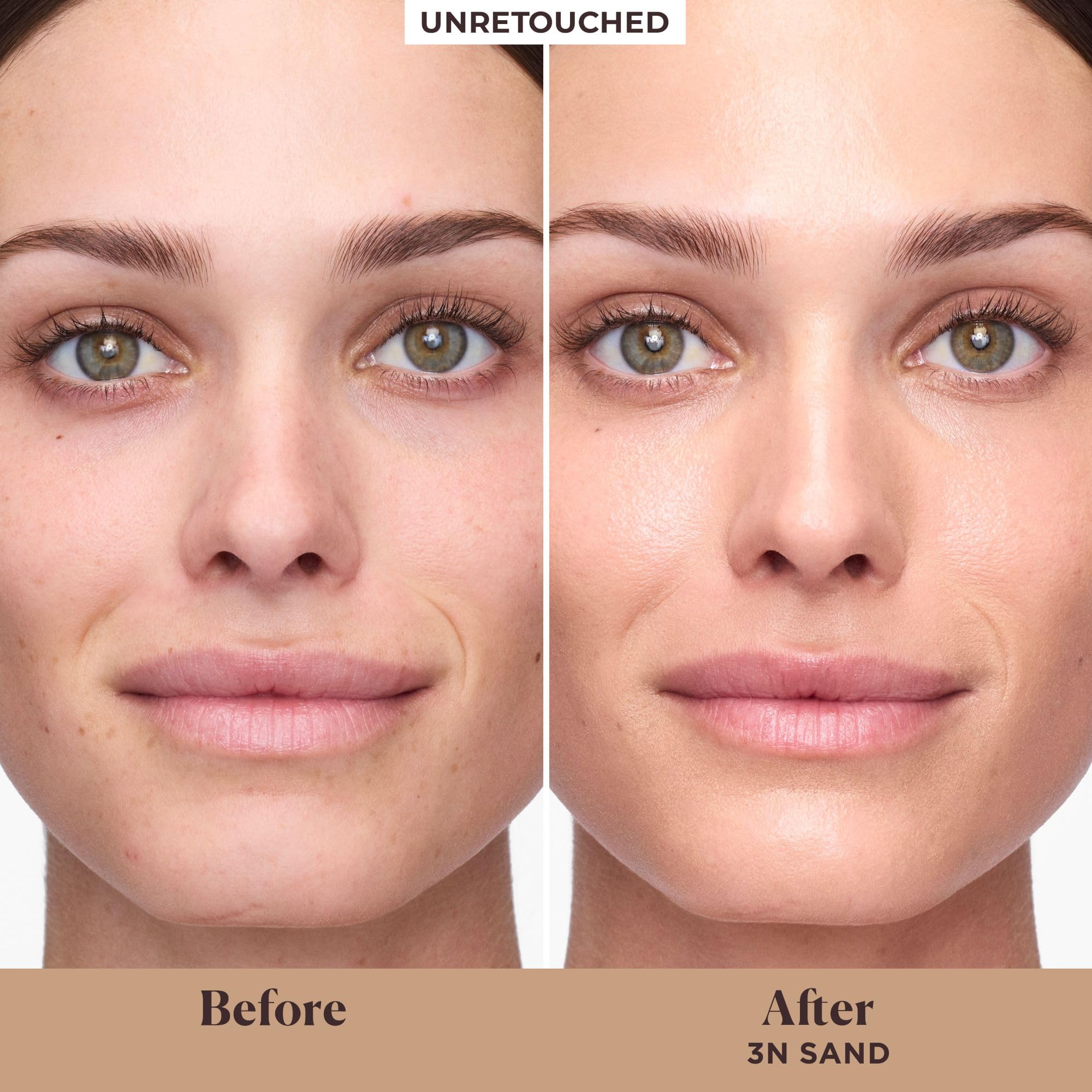 Laura Mercier tinted moisturizer Sand application on skin for glow.