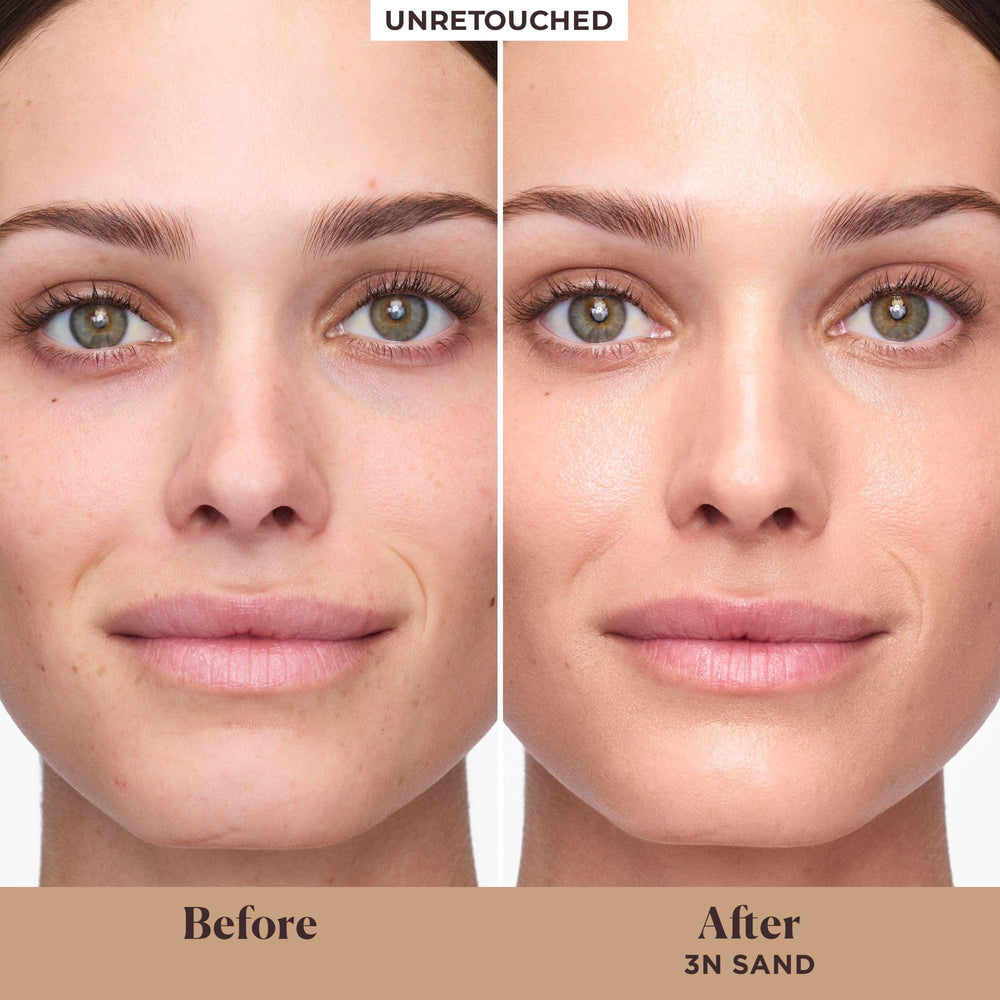 Laura Mercier tinted moisturizer Sand application on skin for glow.
