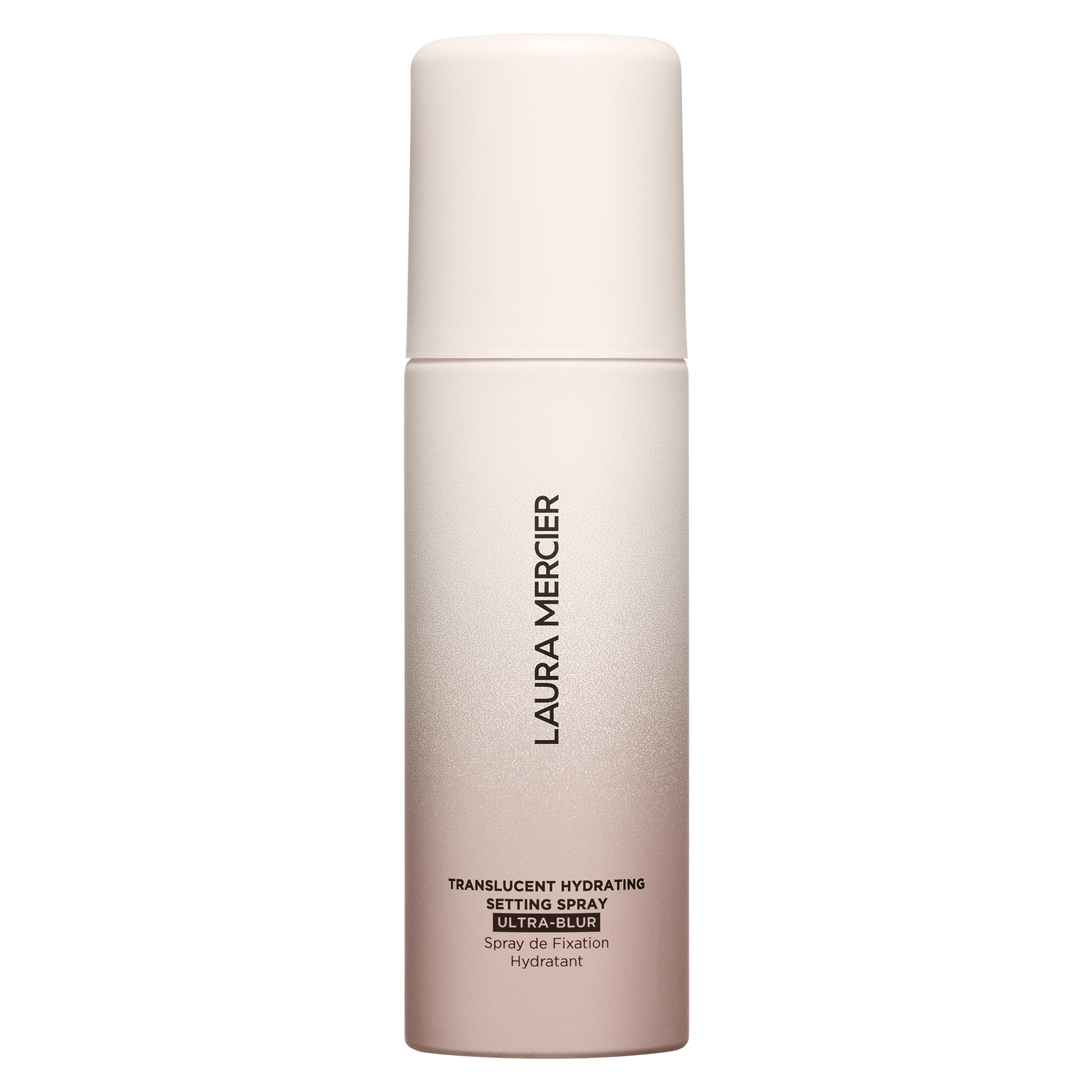 Laura Mercier finish shot shows natural, transfer-proof look with long-lasting wear.