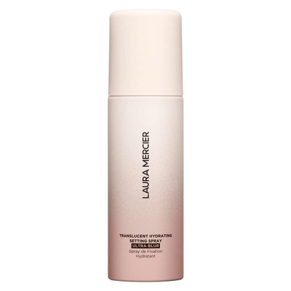 Laura Mercier finish shot shows natural, transfer-proof look with long-lasting wear.
