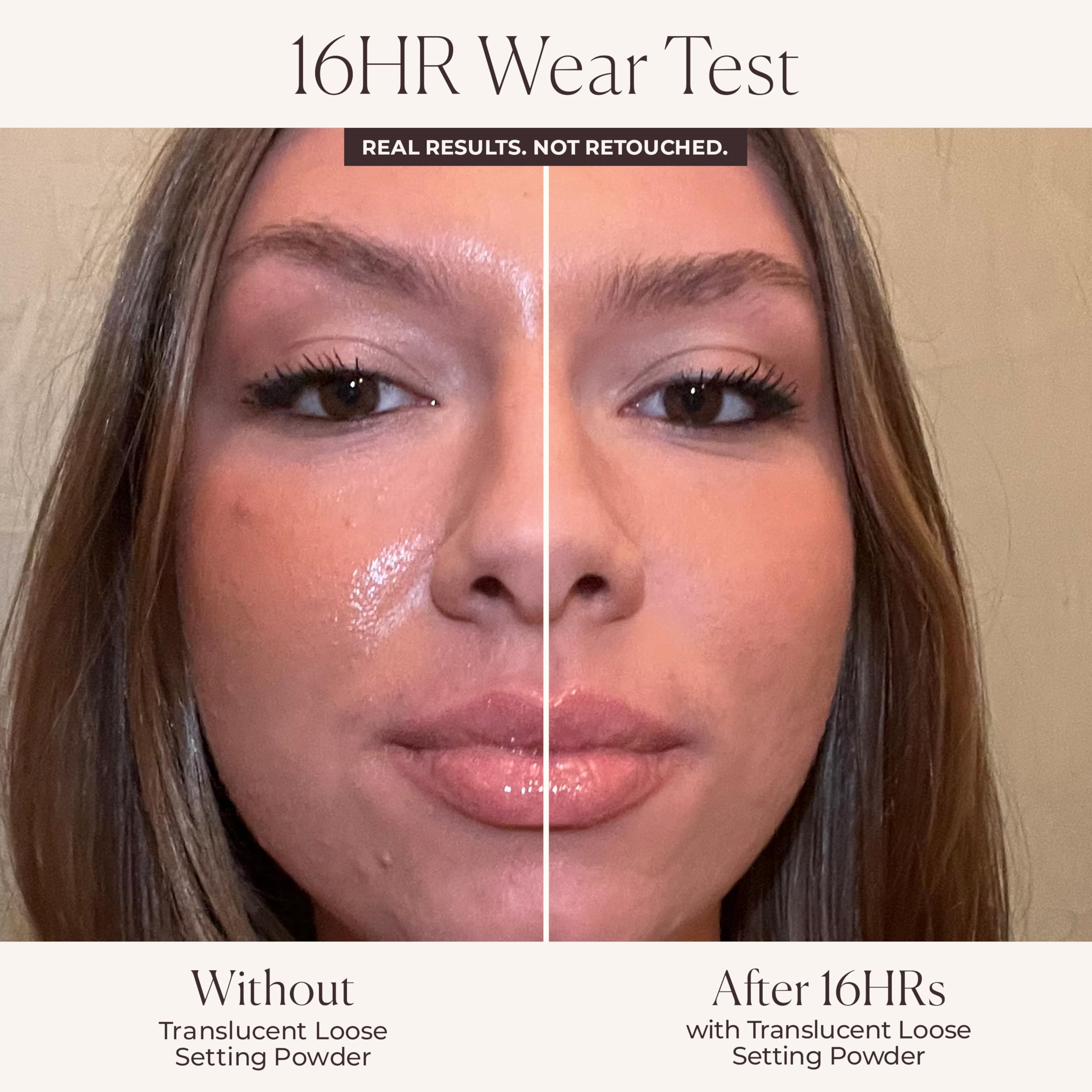 Laura Mercier translucent powder delivers a soft matte finish